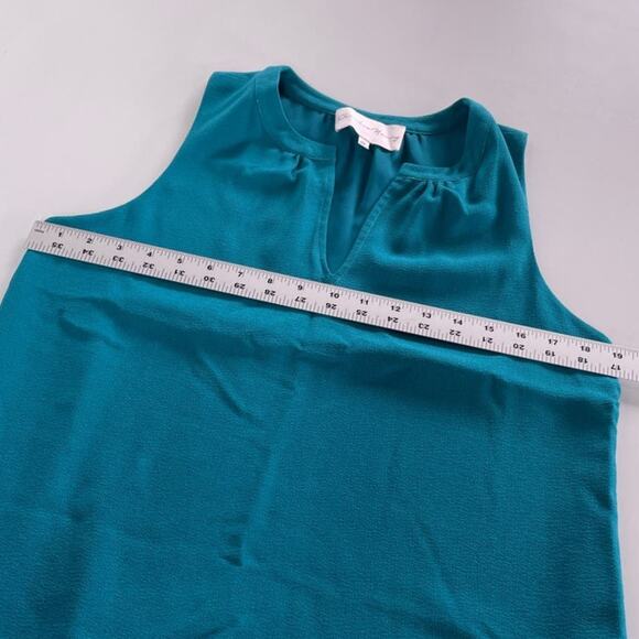 Charles Henry Dress Womens Medium Petite Blue Tiered Hem High Low Shift Mini - Picture 6 of 8